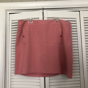 LOFT plus pink mini skirt